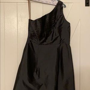 Charcoal bridesmaid dress